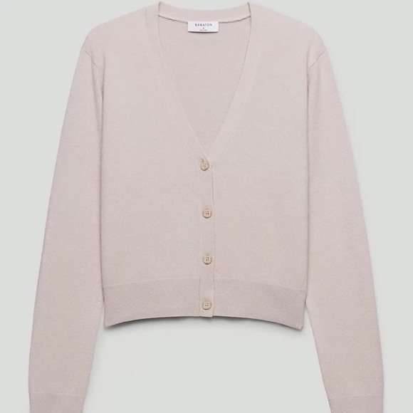 Aritzia Babaton Ruby 100% Cashmere Cardigan Sweater Size XXS Dovetail Ta… - Picture 5 of 6